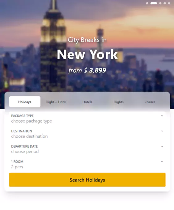 All search engines with carousel background